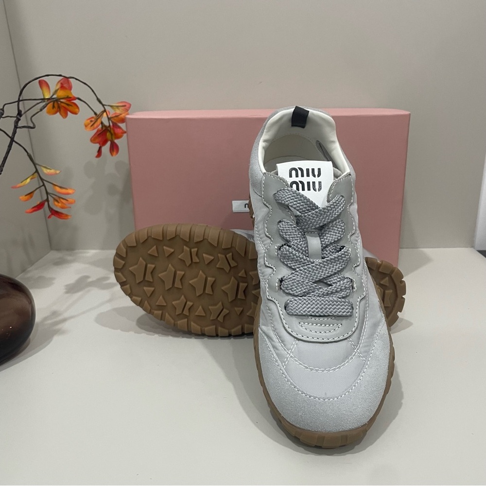 Miu Miu Women’s Gray Sneakers - Picture 6 of 7